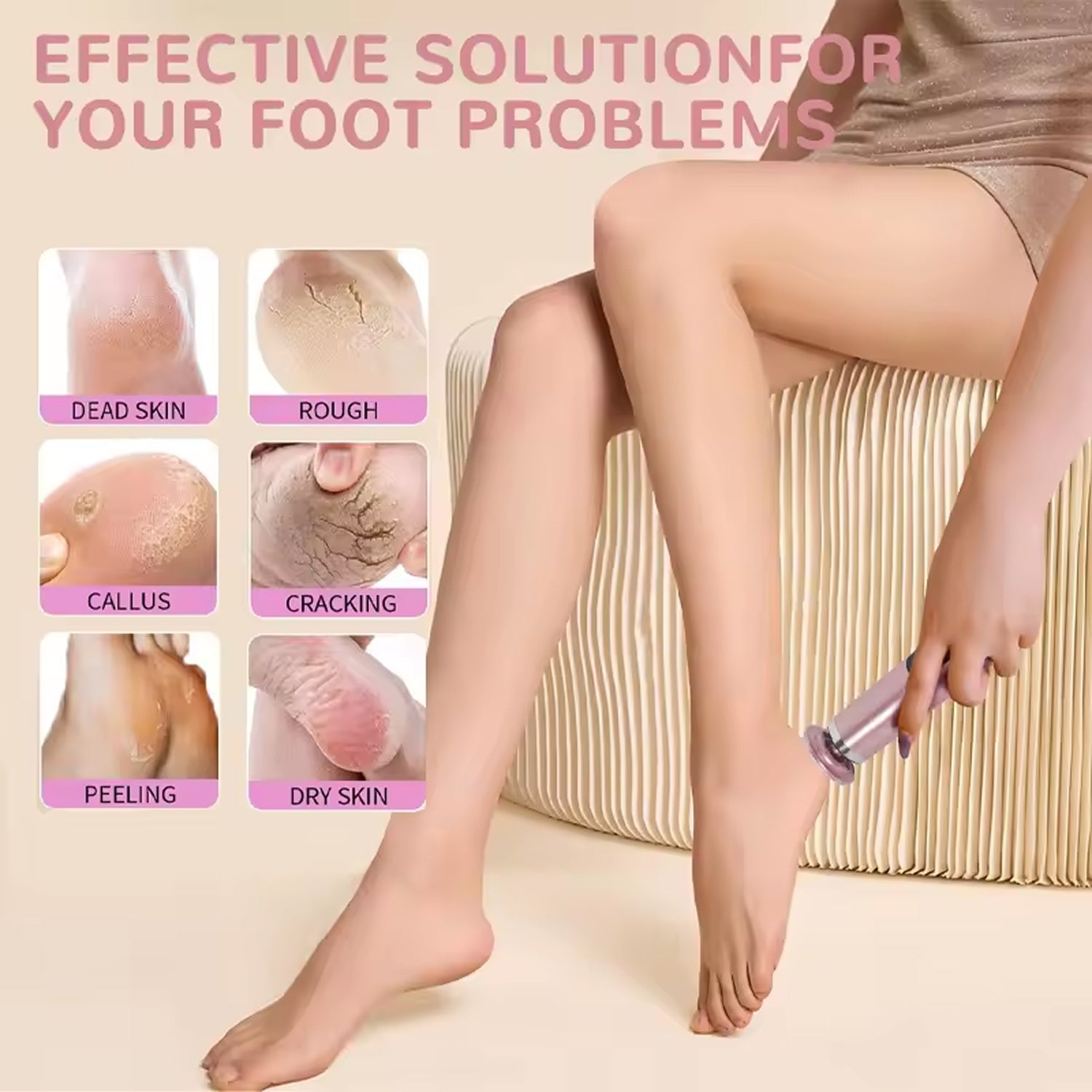 Professional Electric Callus Remover for Cracked Heels