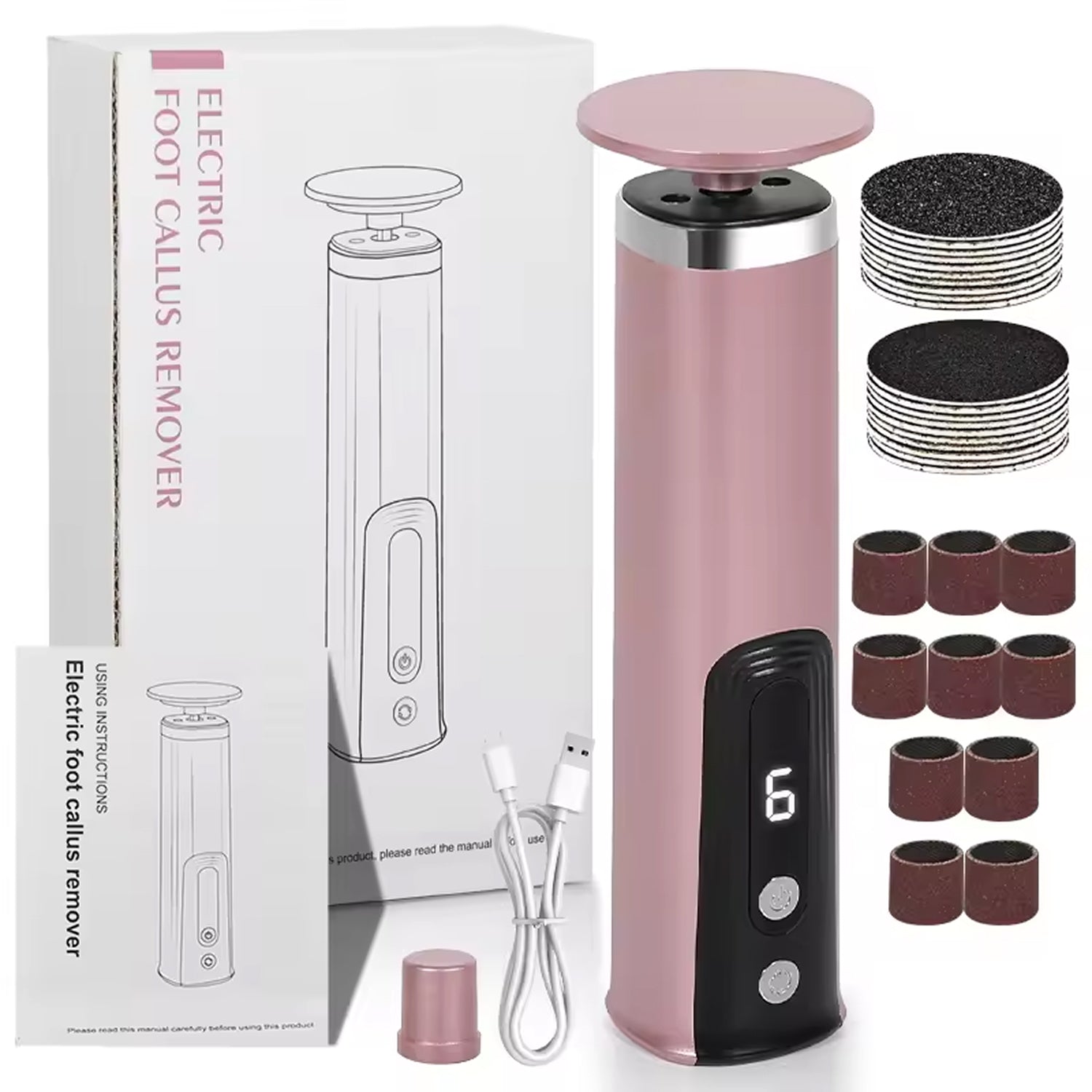 Professional Electric Callus Remover for Cracked Heels