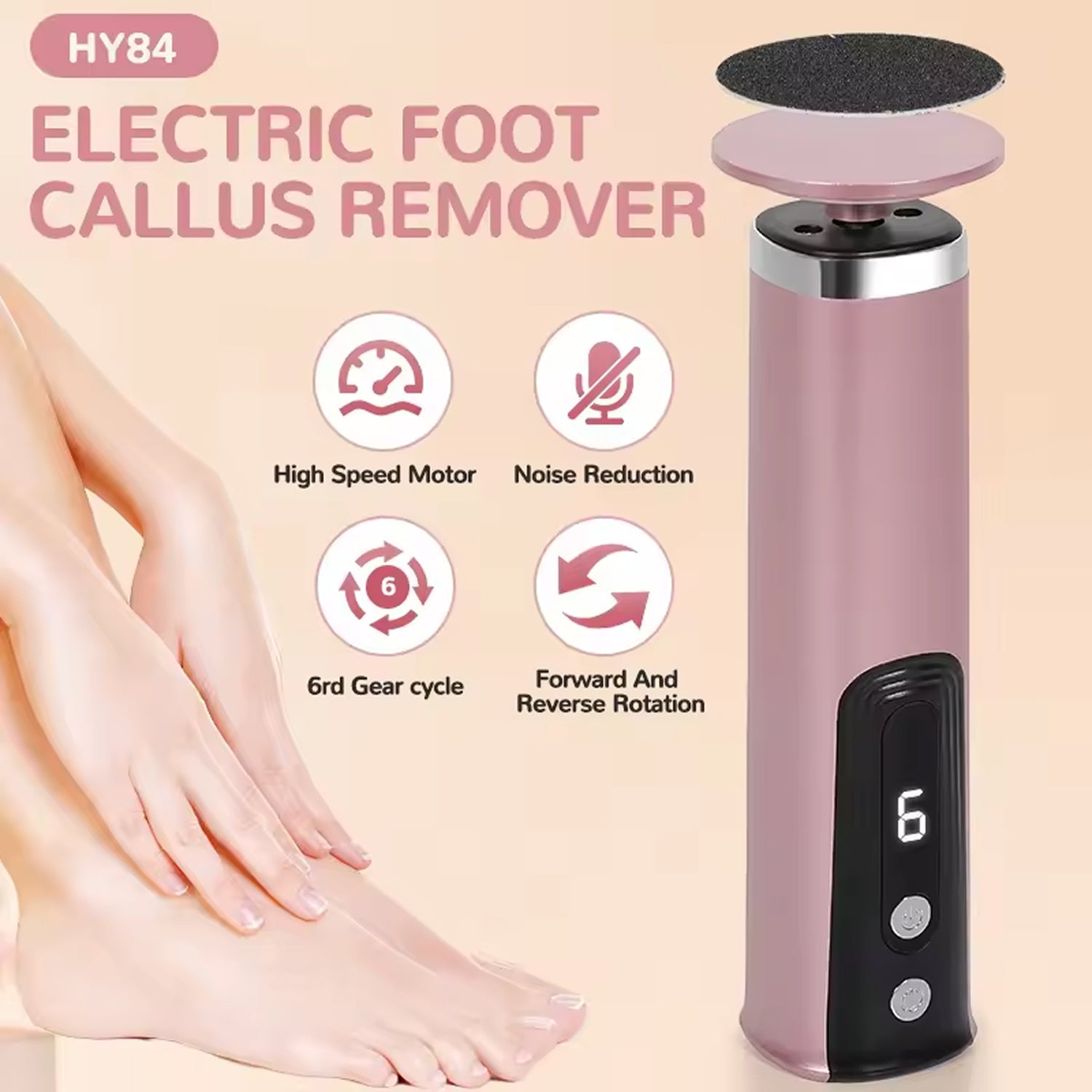 Professional Electric Callus Remover for Cracked Heels