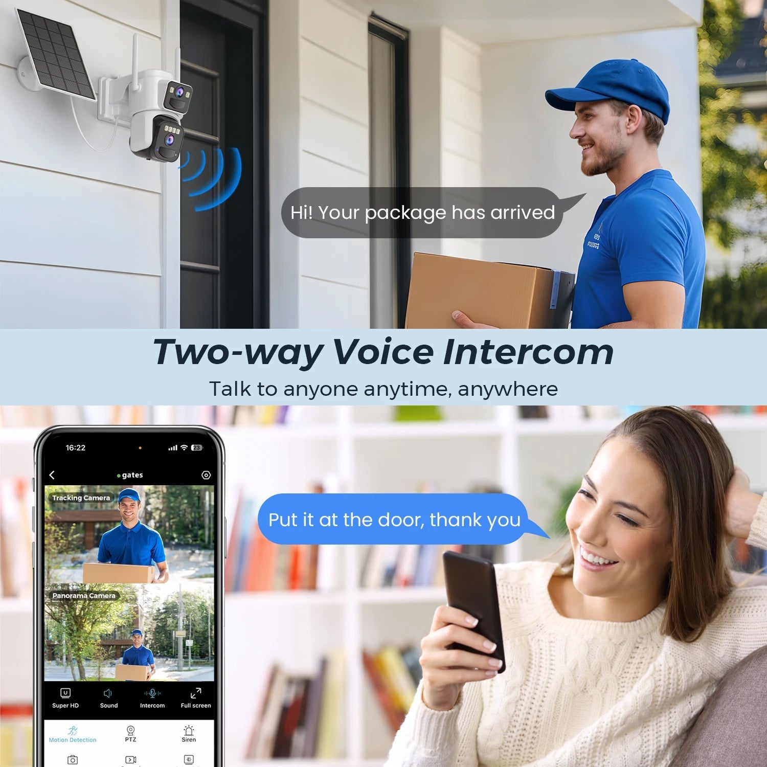 ElixForn 8MP Solar Security Camera 4K Ultra-HD 360° Pan/Tilt AI Human Detection