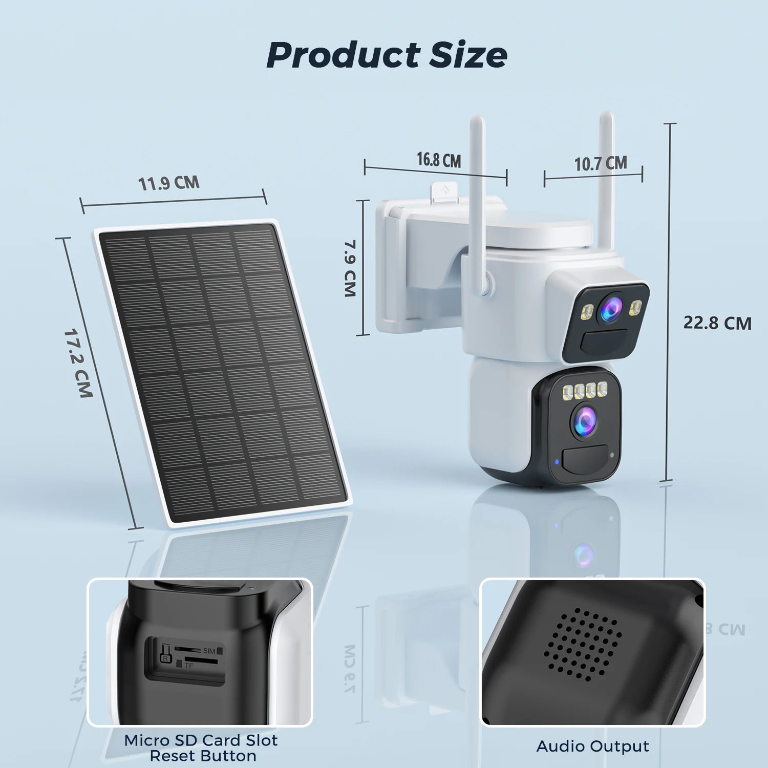 ElixForn 8MP Solar Security Camera 4K Ultra-HD 360° Pan/Tilt AI Human Detection