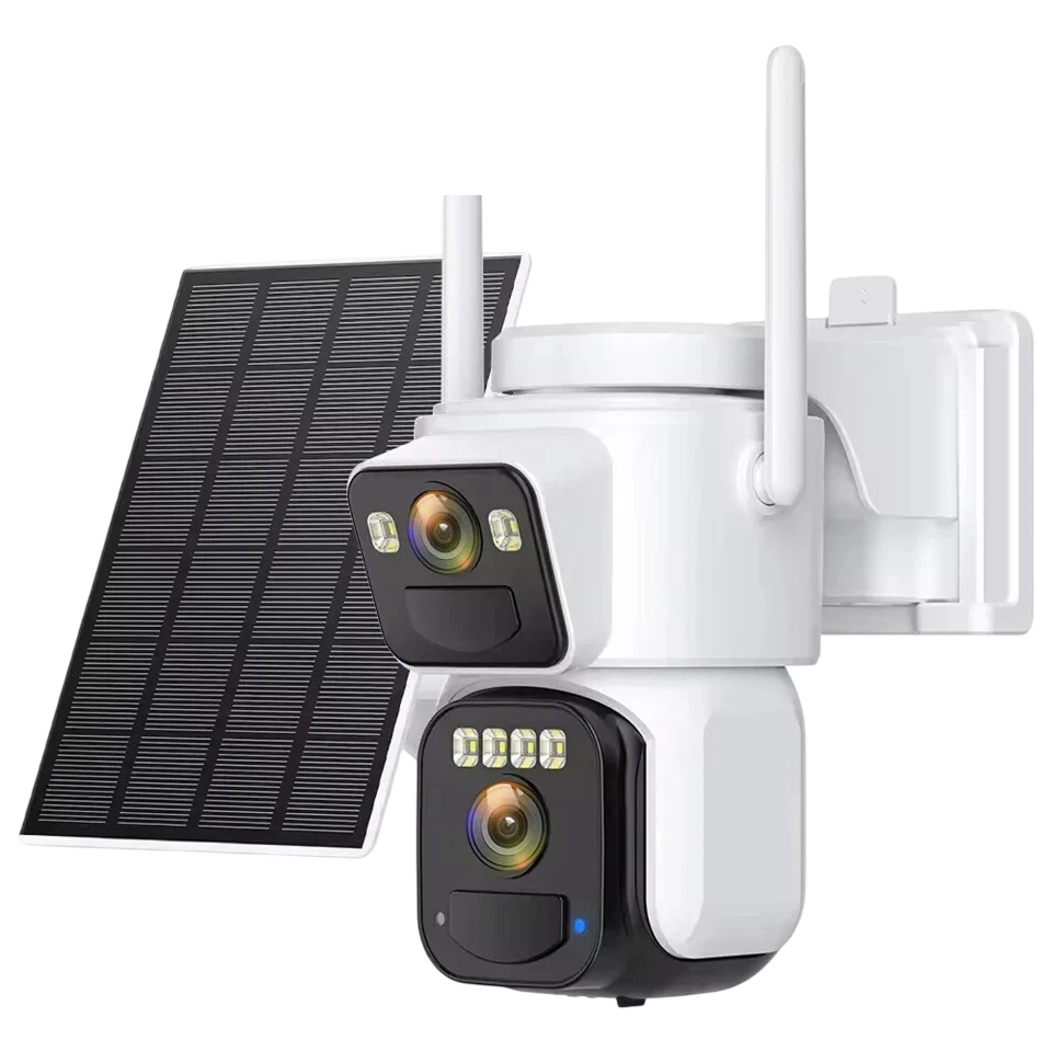ElixForn 8MP Solar Security Camera 4K Ultra-HD 360° Pan/Tilt AI Human Detection