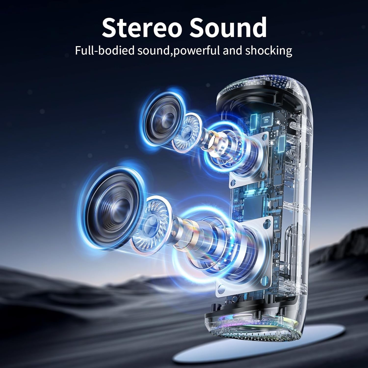 SonikPode Portable Bluetooth Speaker 30W HD Sound IPX5 Waterproof