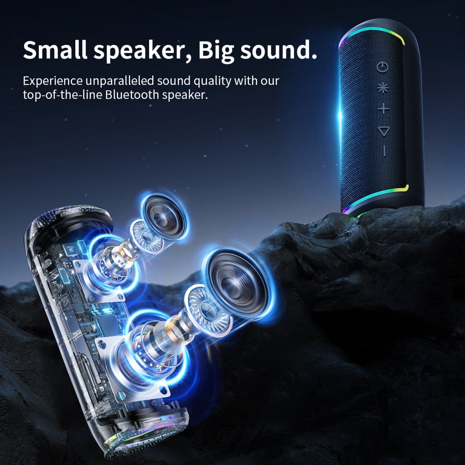 SonikPode Portable Bluetooth Speaker 30W HD Sound IPX5 Waterproof