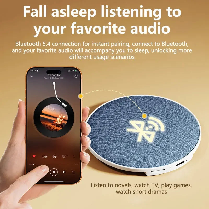SpikMek Bluetooth 5.4 Under-Pillow Sleep Aid Speaker