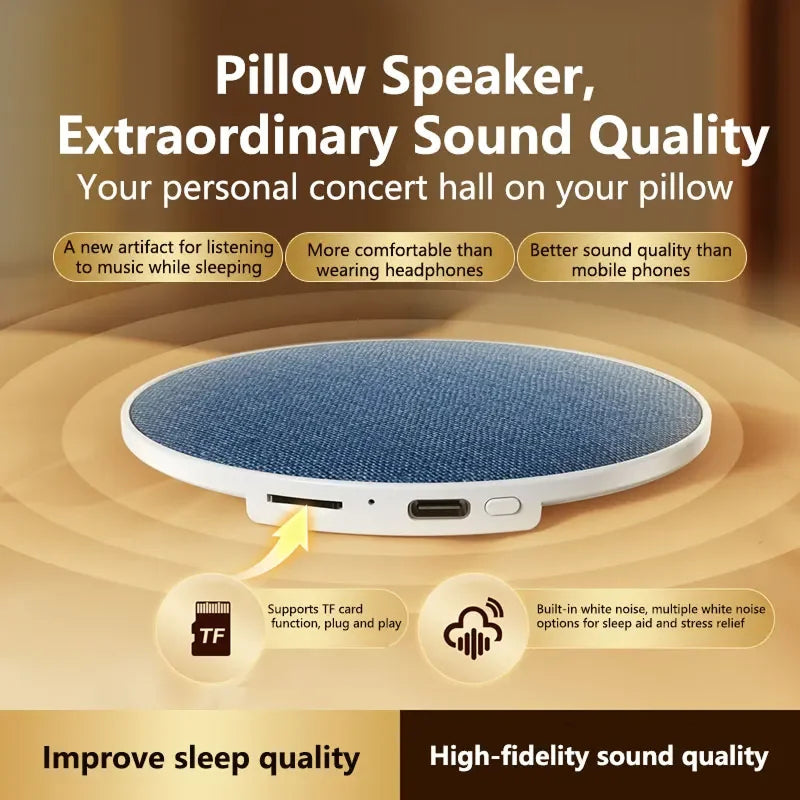 SpikMek Bluetooth 5.4 Under-Pillow Sleep Aid Speaker