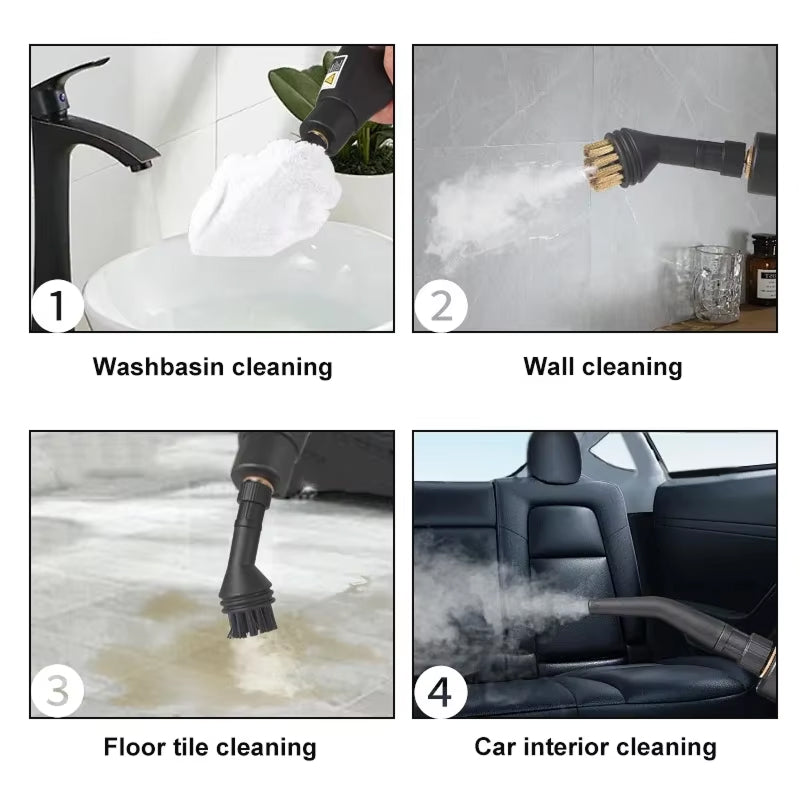 Steamixci 2500W Steam Cleaner High-Pressure 6-Gear Handheld Sanitizer for Home & Car