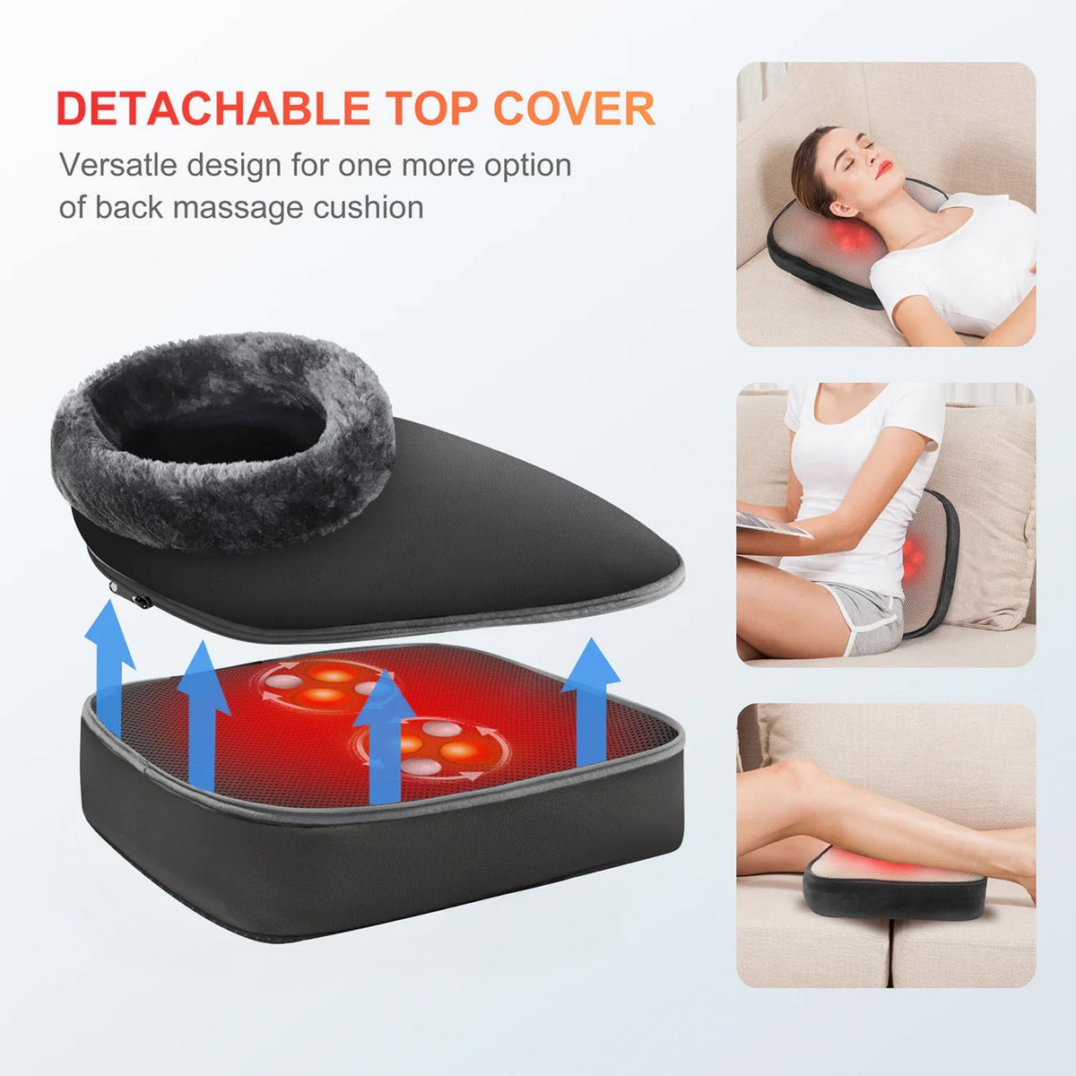 StepiLux Shiatsu Foot Massager with Heat and 2-in-1 Design