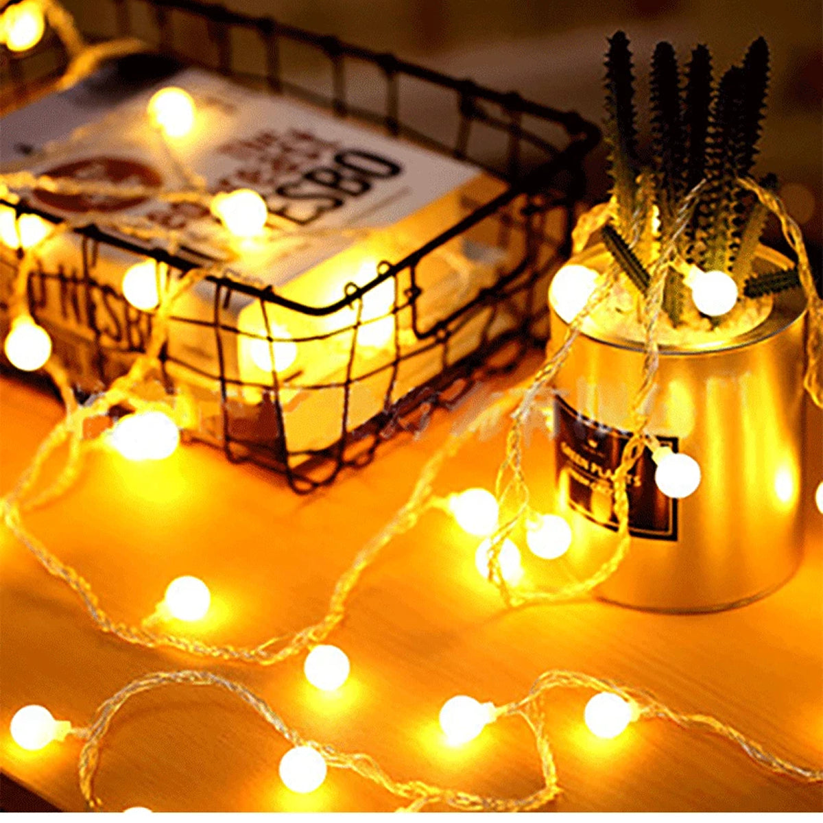 StrixLomi USB & Battery Powered Ball String Lights