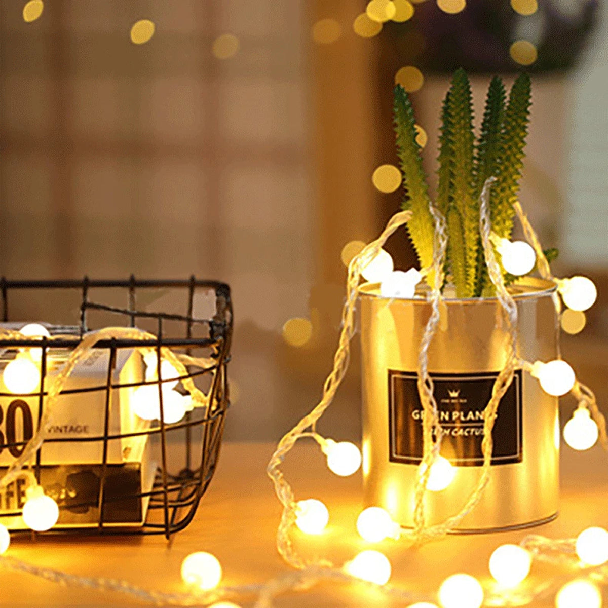 StrixLomi USB & Battery Powered Ball String Lights