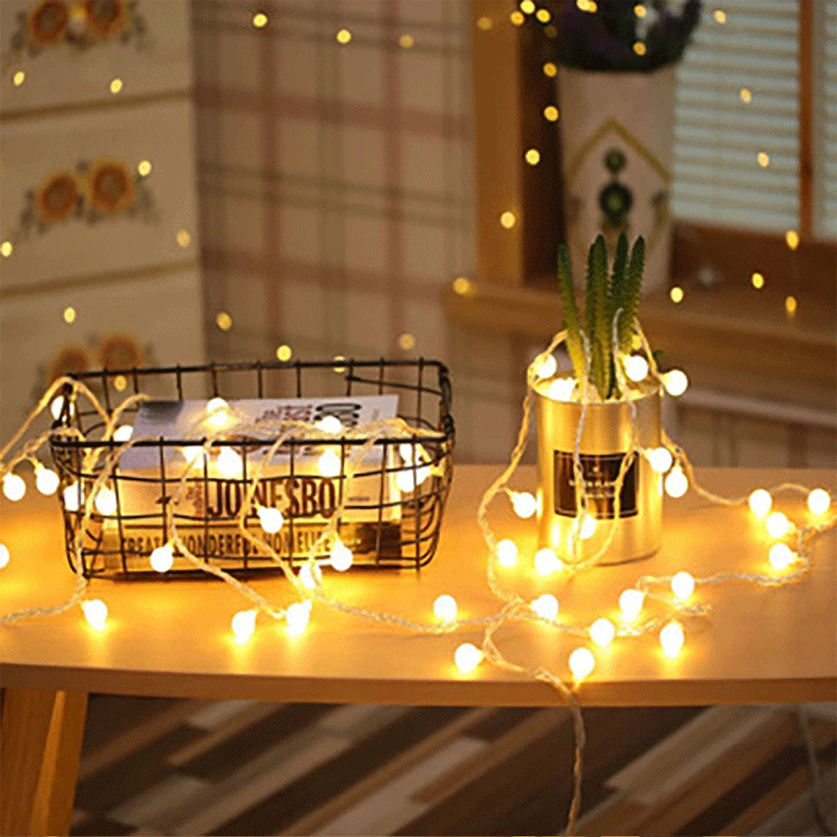 StrixLomi USB & Battery Powered Ball String Lights