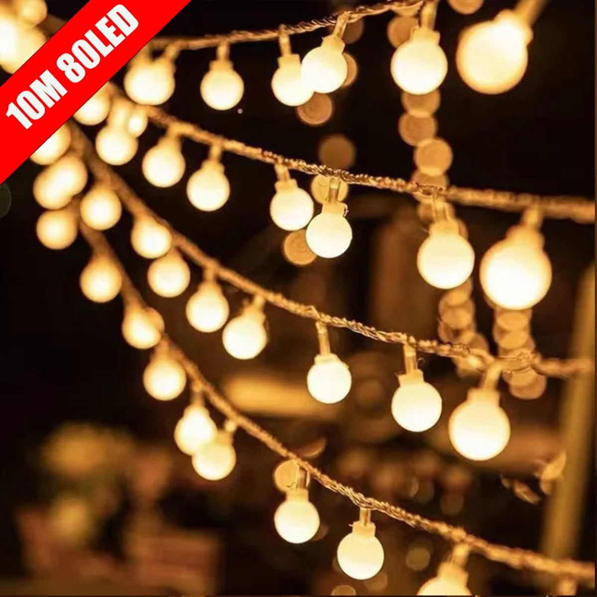 StrixLomi USB & Battery Powered Ball String Lights