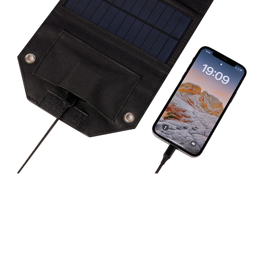 SundiFold High-Efficiency Portable Solar Panel with Dual USB & Type-C Outputs, 30% Faster Charging and Waterproof Foldable Design