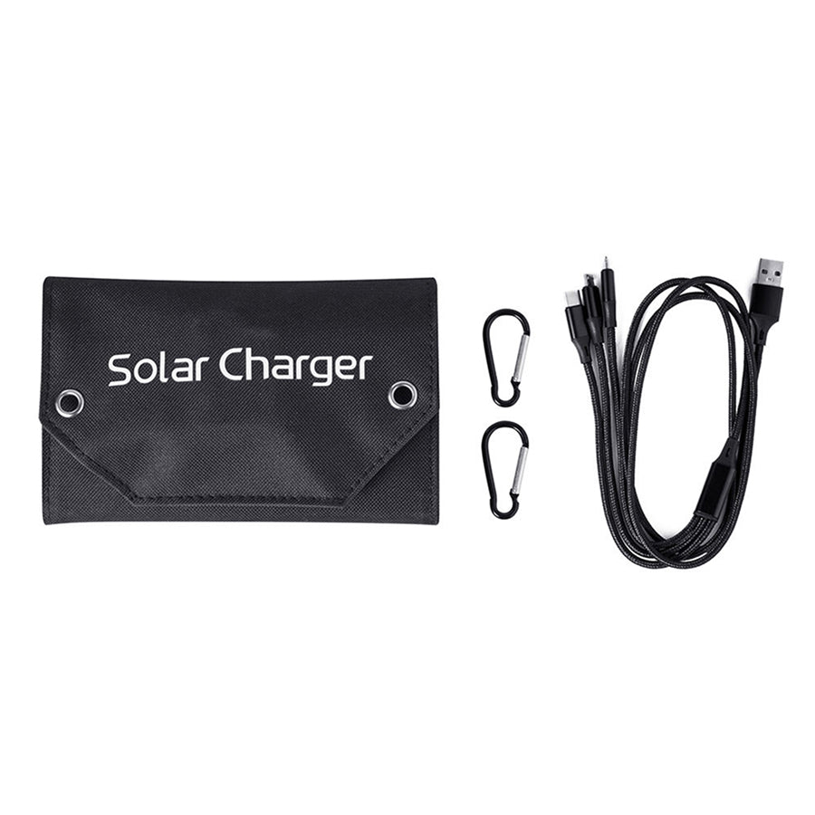 SundiFold High-Efficiency Portable Solar Panel with Dual USB & Type-C Outputs, 30% Faster Charging and Waterproof Foldable Design