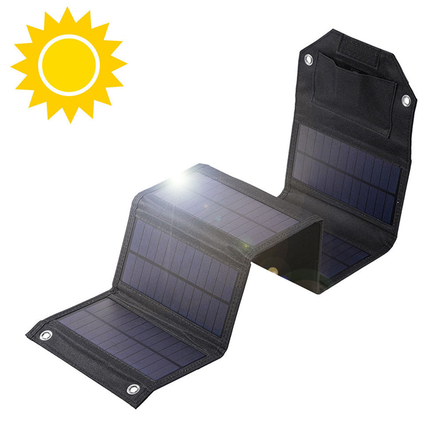 SundiFold High-Efficiency Portable Solar Panel with Dual USB & Type-C Outputs, 30% Faster Charging and Waterproof Foldable Design