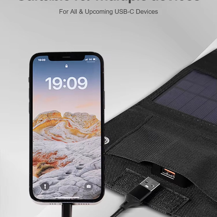 SundiFold High-Efficiency Foldable Solar Charger for Camping