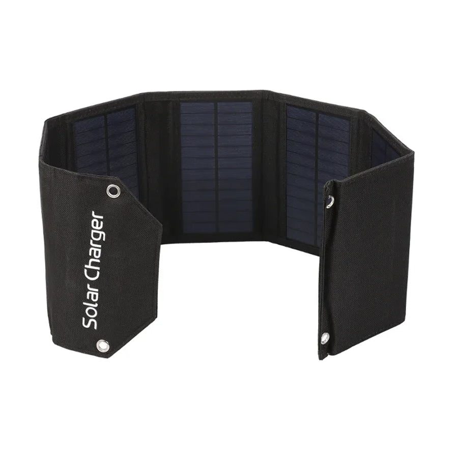 SundiFold High-Efficiency Portable Solar Panel with Dual USB & Type-C Outputs, 30% Faster Charging and Waterproof Foldable Design