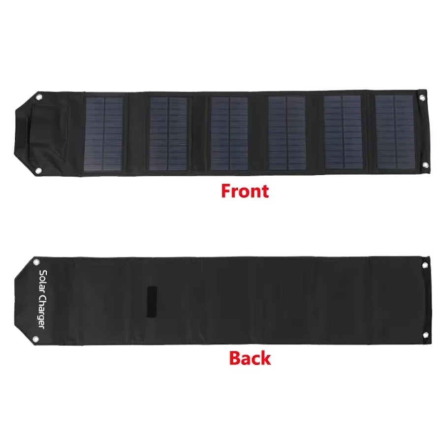 SundiFold High-Efficiency Portable Solar Panel with Dual USB & Type-C Outputs, 30% Faster Charging and Waterproof Foldable Design