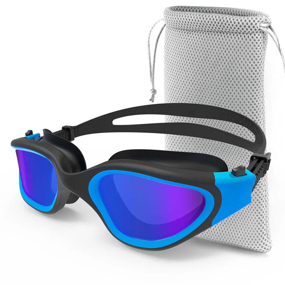 SwiGoxim Polarized Anti-Fog Swim Goggles for Adults