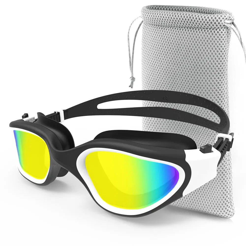 SwiGoxim Polarized Anti-Fog Swim Goggles for Adults