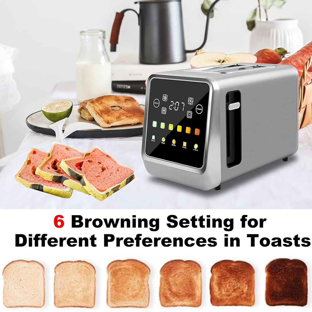 SwinLide Smart Toaster with Touchscreen and LCD Timer