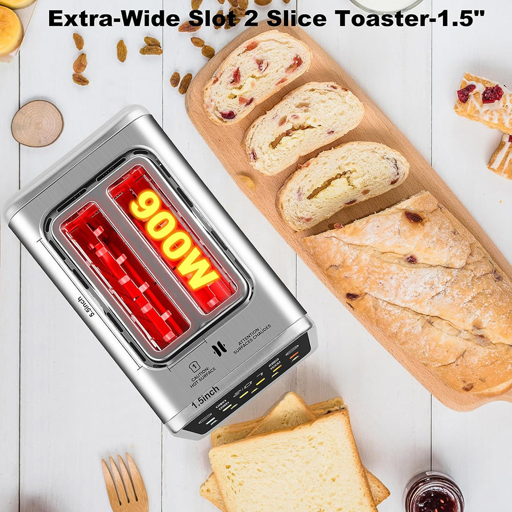 SwinLide Smart Toaster with Touchscreen and LCD Timer