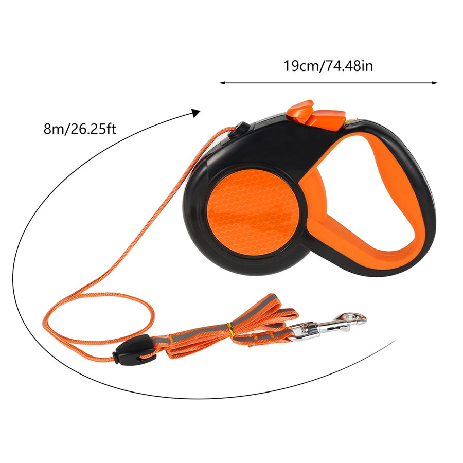 TanisPup 8-Meter Extra-Long Heavy Duty Retractable Dog Leash