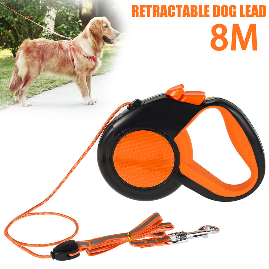 TanisPup 8-Meter Extra-Long Heavy Duty Retractable Dog Leash
