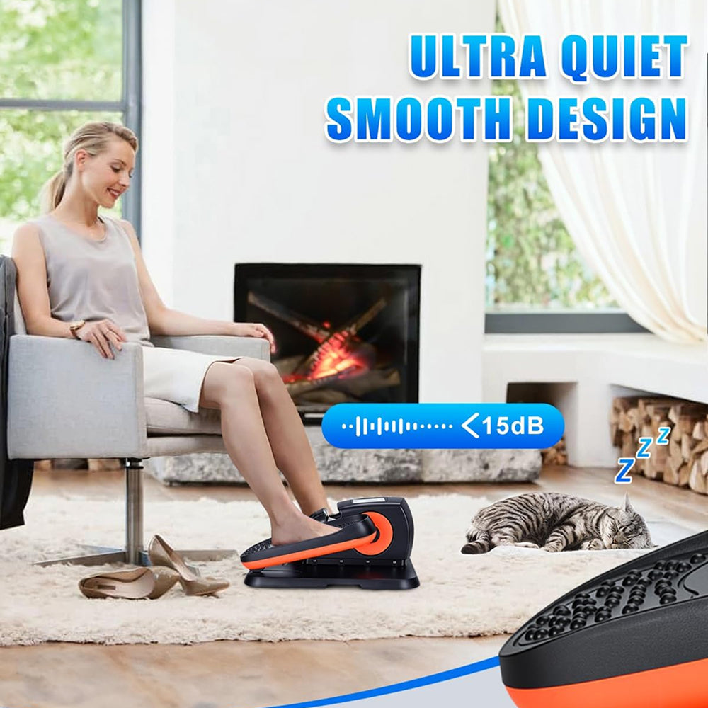 TasiPotas Quiet Under Desk Elliptical Machine with Remote Control