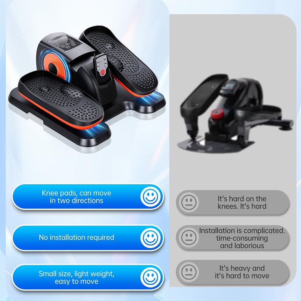 TasiPotas Quiet Under Desk Elliptical Machine with Remote Control