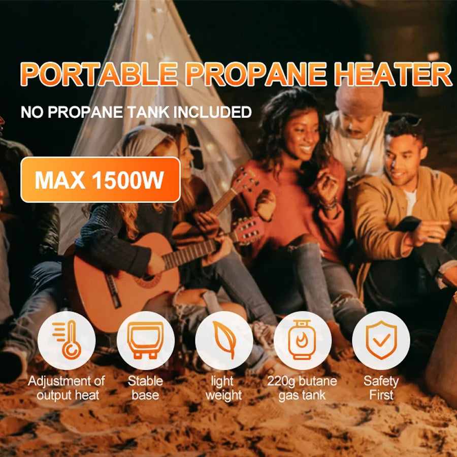 TentWarmi 2-in-1 Portable Camping Tent Heater & Cooking Stove