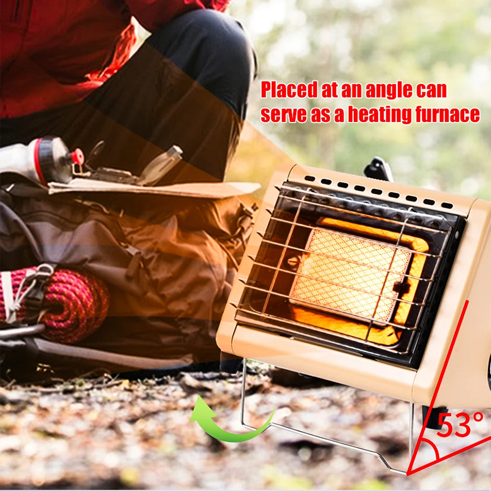 TentWarmi 2-in-1 Portable Camping Tent Heater & Cooking Stove