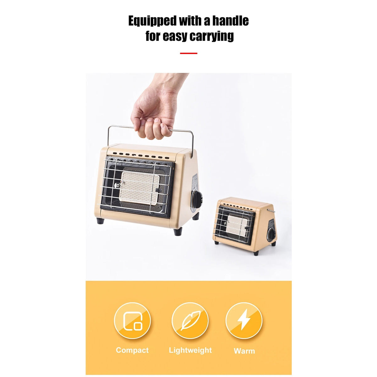 TentWarmi 2-in-1 Portable Camping Tent Heater & Cooking Stove