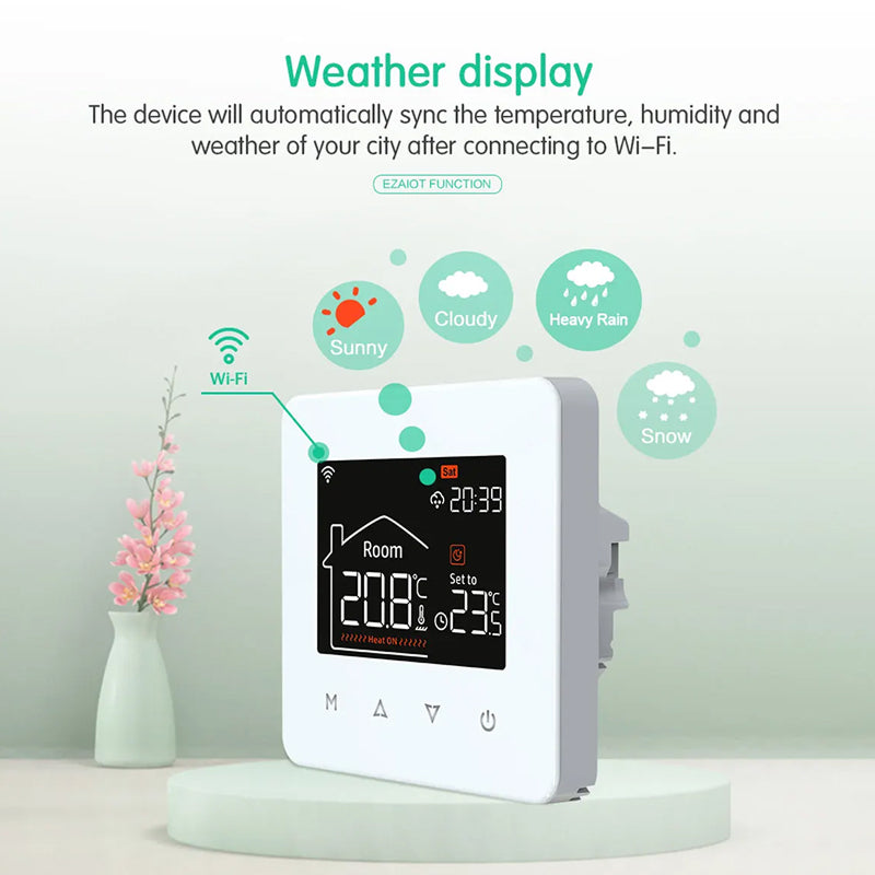ThemitVi Smart WiFi Thermostat 0.1°C High-Precision 2.5D Glass Touch Panel