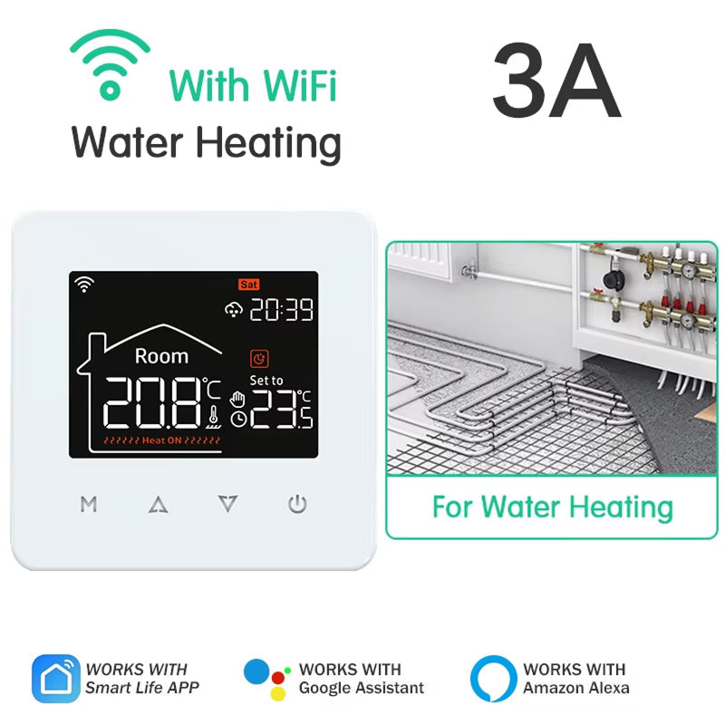 ThemitVi Smart WiFi Thermostat 0.1°C High-Precision 2.5D Glass Touch Panel