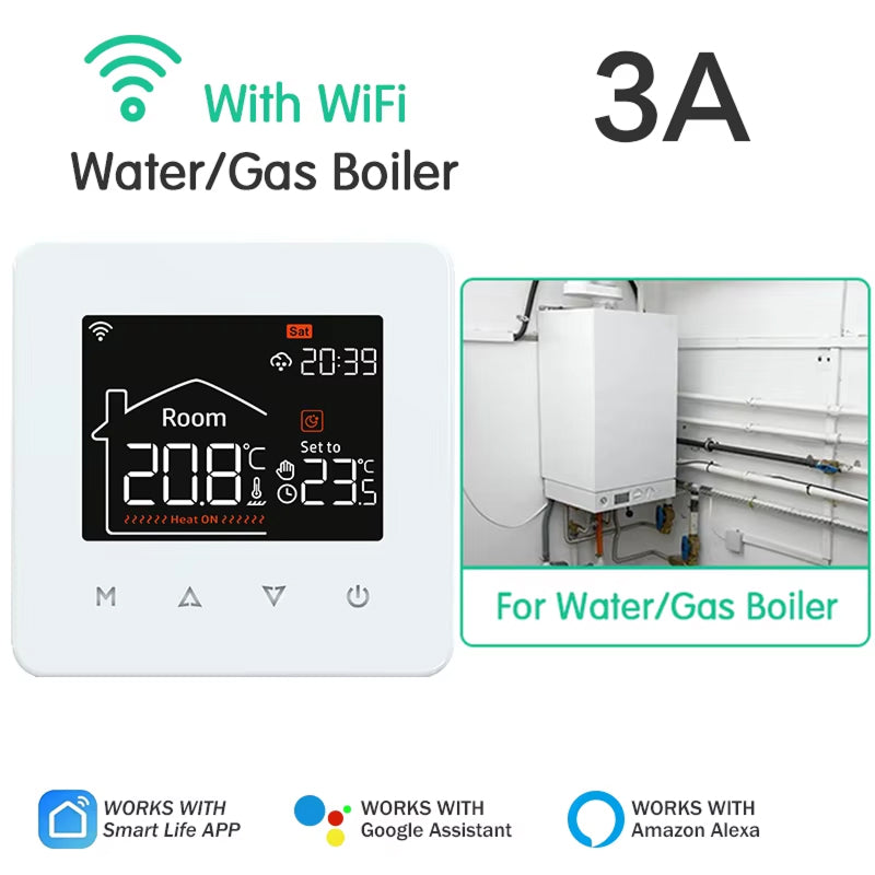 ThemitVi Smart WiFi Thermostat 0.1°C High-Precision 2.5D Glass Touch Panel