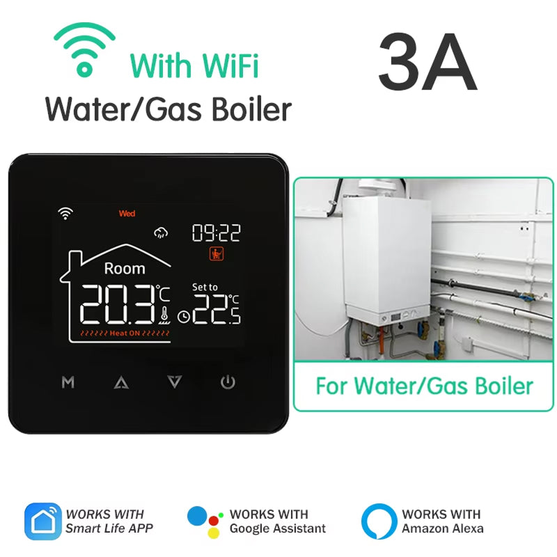 ThemitVi Smart WiFi Thermostat 0.1°C High-Precision 2.5D Glass Touch Panel