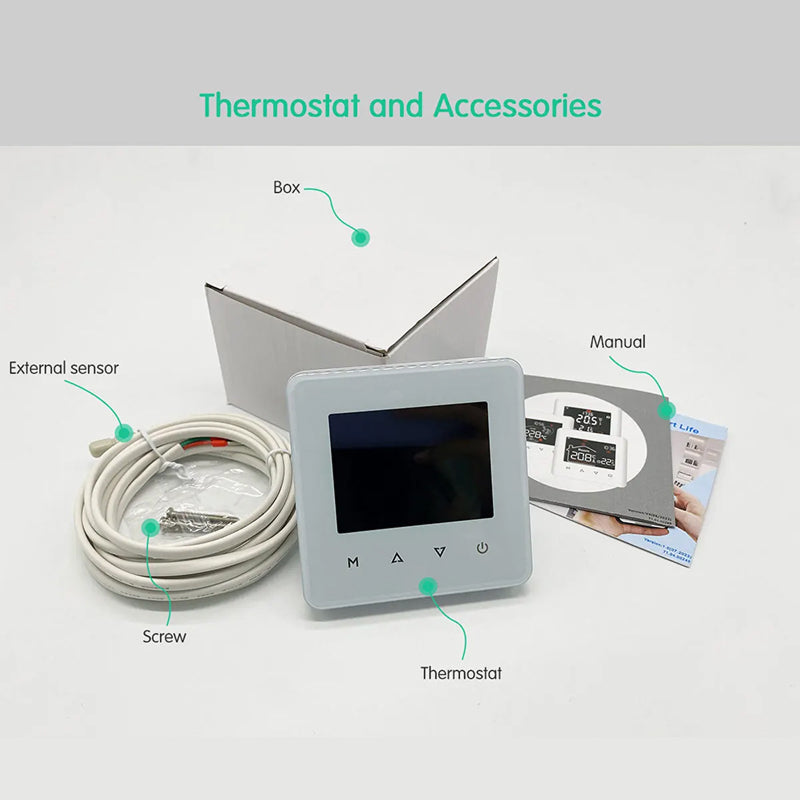 ThemitVi Smart WiFi Thermostat 0.1°C High-Precision 2.5D Glass Touch Panel