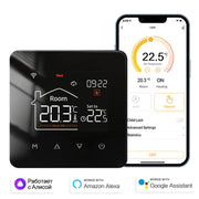 Smart WiFi Thermostat 0.1°C High-Precision 2.5D Glass Touch Panel HVAC