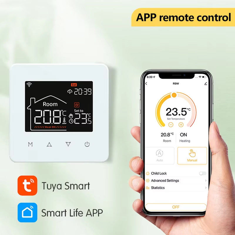 ThemitVi Smart WiFi Thermostat 0.1°C High-Precision 2.5D Glass Touch Panel