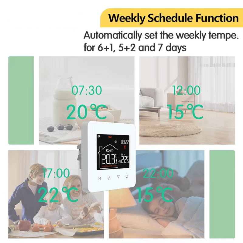 ThemitVi Smart WiFi Thermostat 0.1°C High-Precision 2.5D Glass Touch Panel