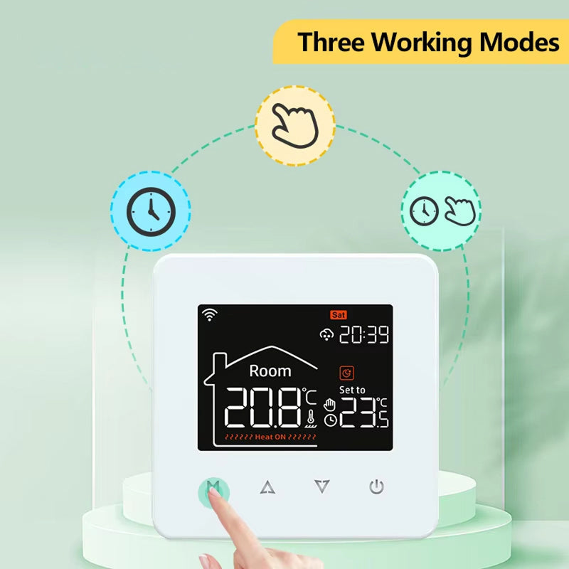 ThemitVi Smart WiFi Thermostat 0.1°C High-Precision 2.5D Glass Touch Panel