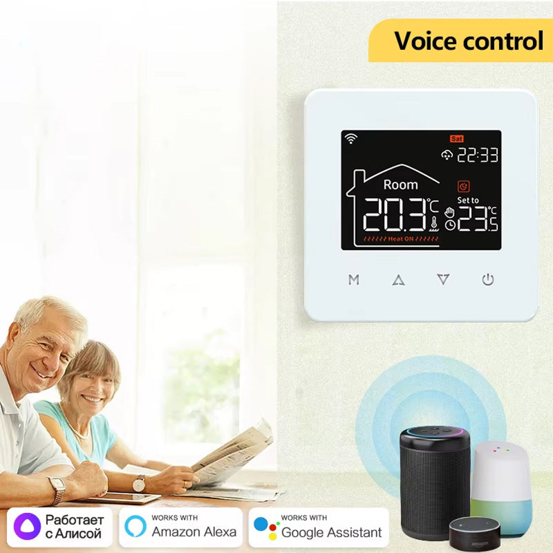 ThemitVi Smart WiFi Thermostat 0.1°C High-Precision 2.5D Glass Touch Panel