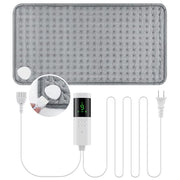 ThermeCim Electric Heating Pad 60x30cm with 9 Temperature Levels, Ultra-Soft Crystal Velvet and 4-Timer Safety Control