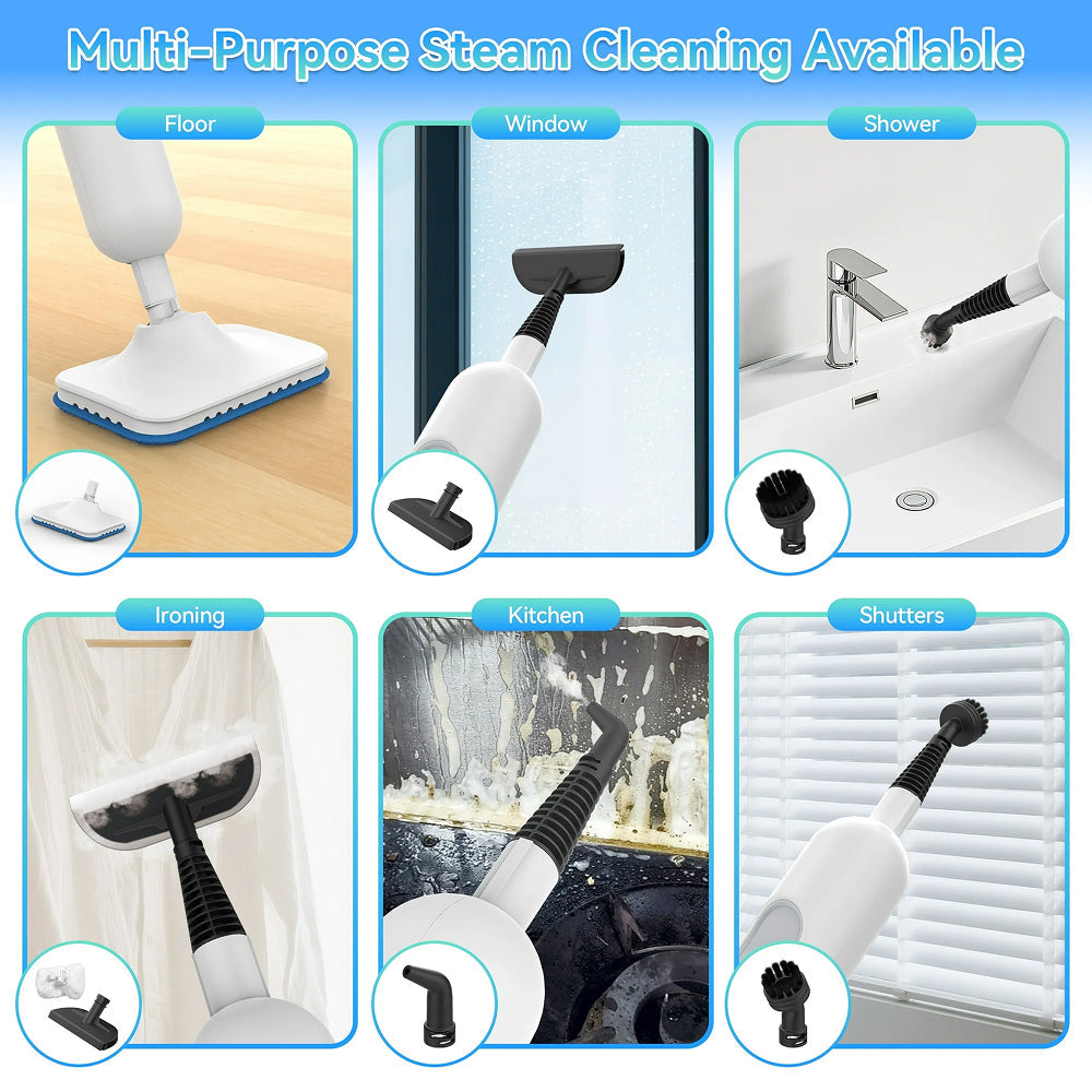 TimixGix 6-in-1 Floor Steamer Sanitizer