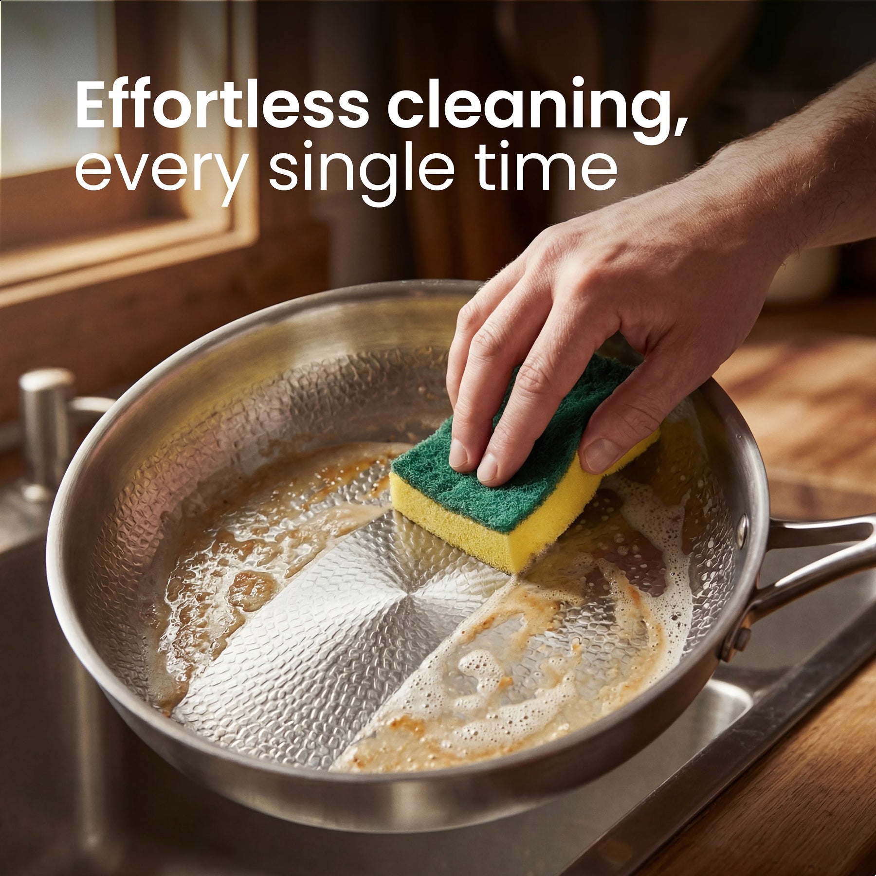 TitaKixi Titanium Frying Pan - 100% Solid Medical-Grade Titanium Skillet, PFAS & Teflon Free Non-Stick