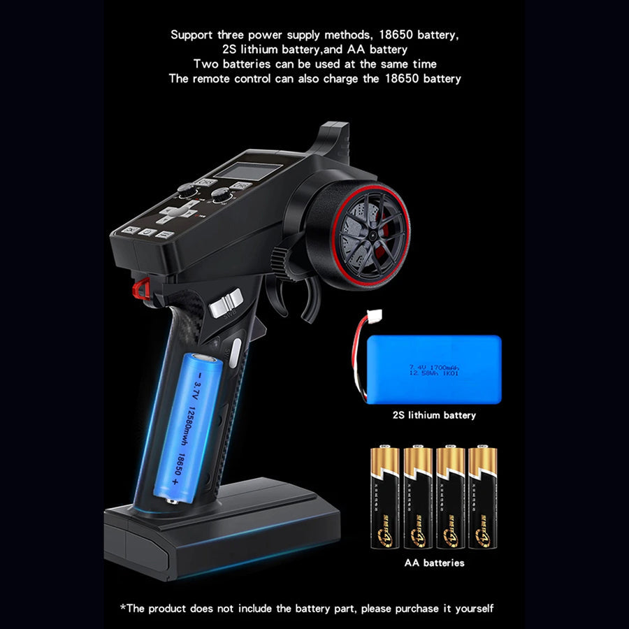 TixiSignal 6-Channel RC Transmitter 2.4G FHSS 800m Air Range with LCD Display