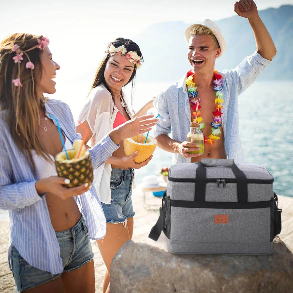 TobeVelst 35L Large Capacity Insulated Picnic Cooler Bag