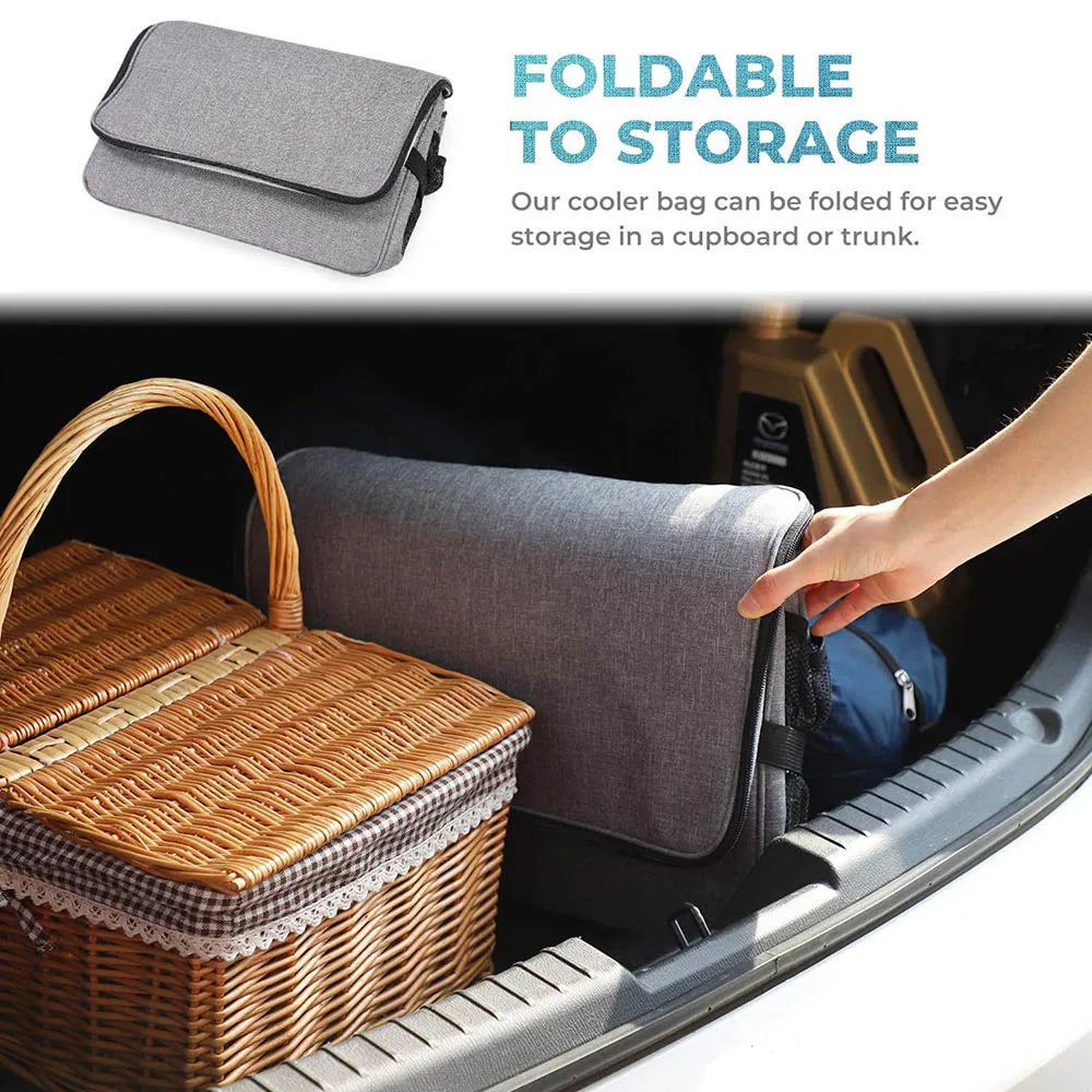 TobeVelst 35L Large Capacity Insulated Picnic Cooler Bag