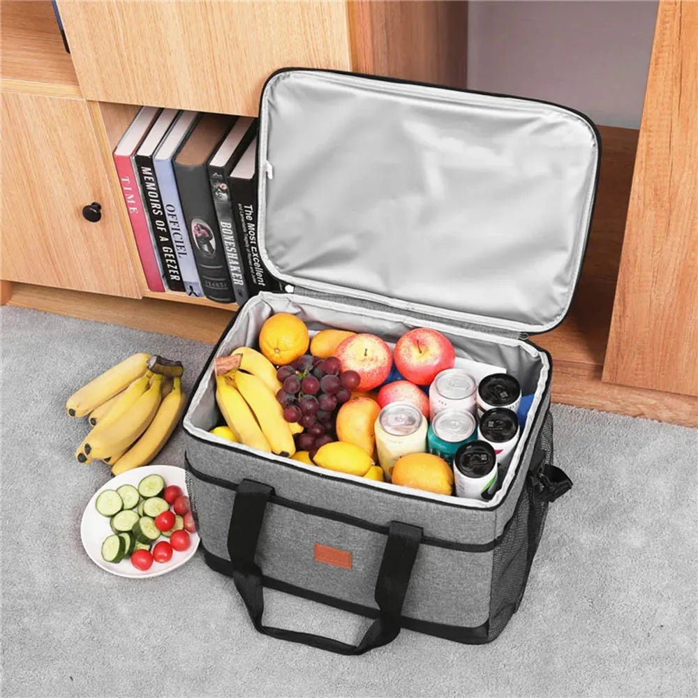TobeVelst 35L Large Capacity Insulated Picnic Cooler Bag